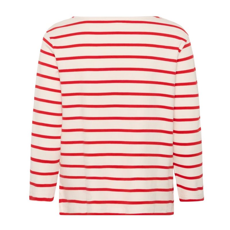 Part Two Clothing Nela Organic Cotton T-Shirt Poppy Red Stripe 30309864 back