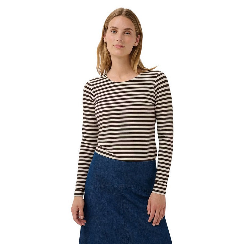 Part Two Clothing Nemajas T-Shirt Mole Stripe on model front