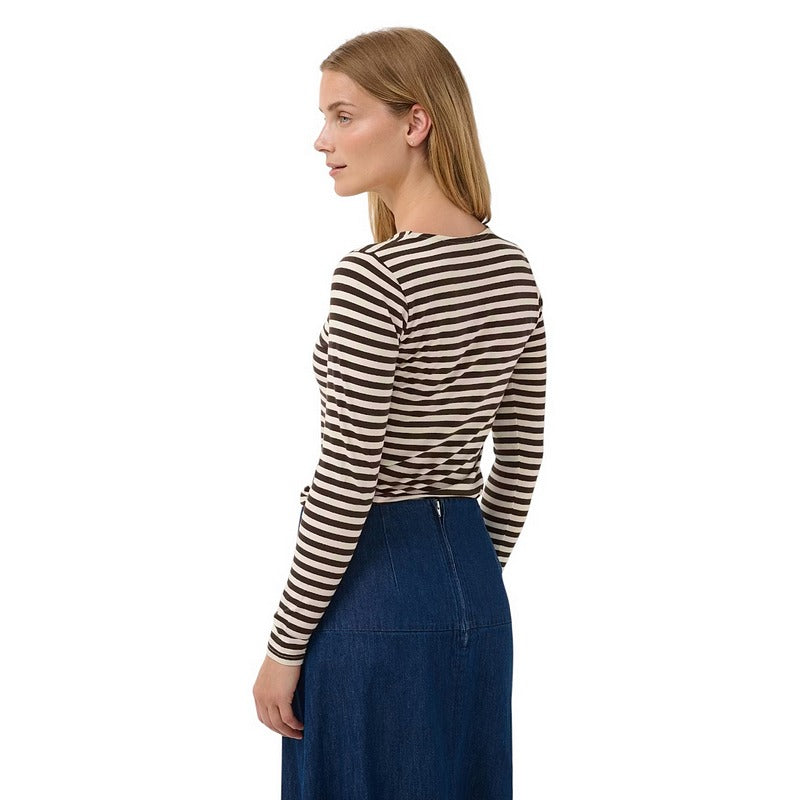 Part Two Clothing Nemajas T-Shirt Mole Stripe on model rear