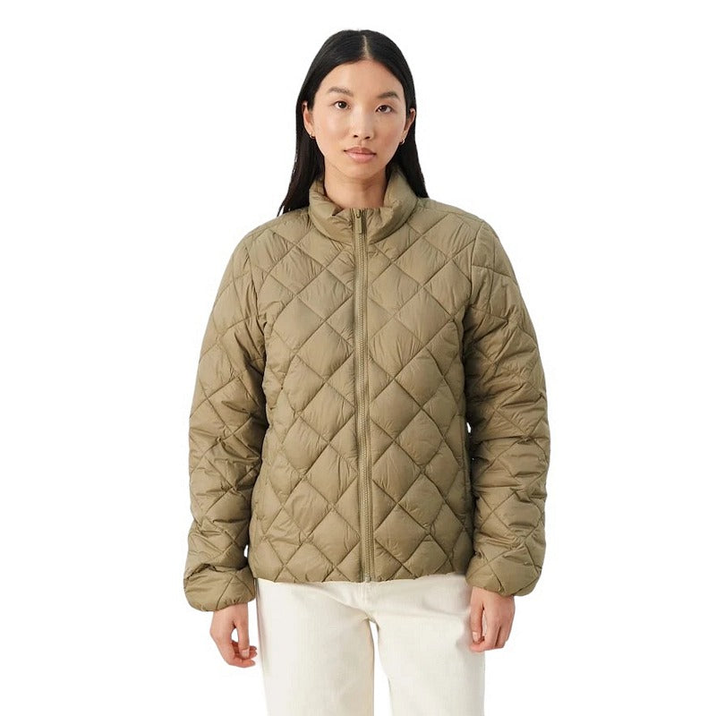 Part Two Clothing Olia Short Down Jacket Dusky Green on model main