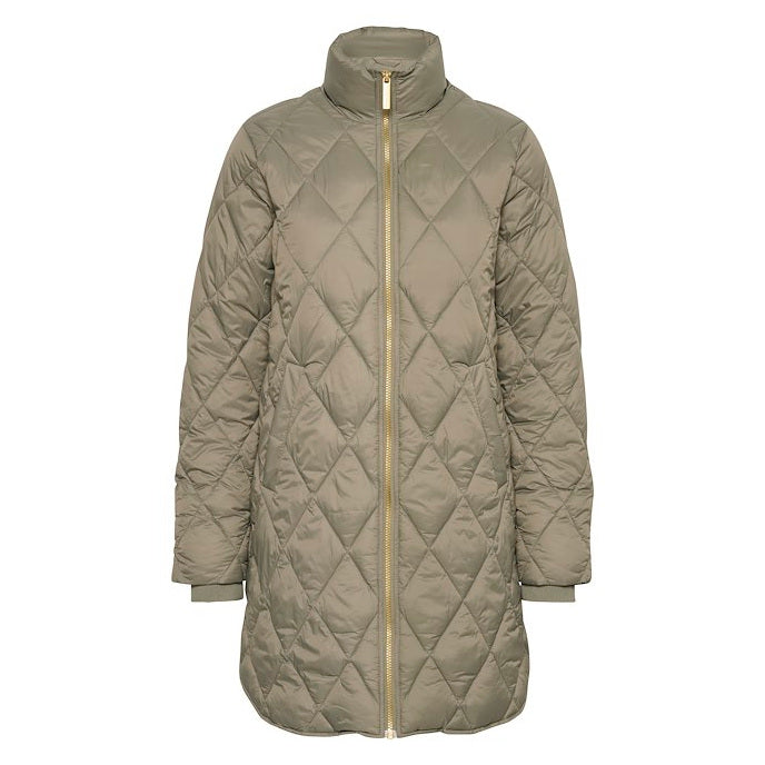 Part Two Clothing Olilas Quilted Coat Smokey Olive 30306108-180516 front