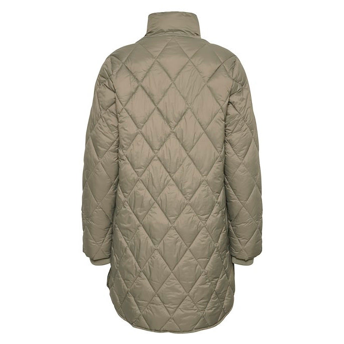 Part Two Clothing Olilas Quilted Coat Smokey Olive 30306108-180516 rear