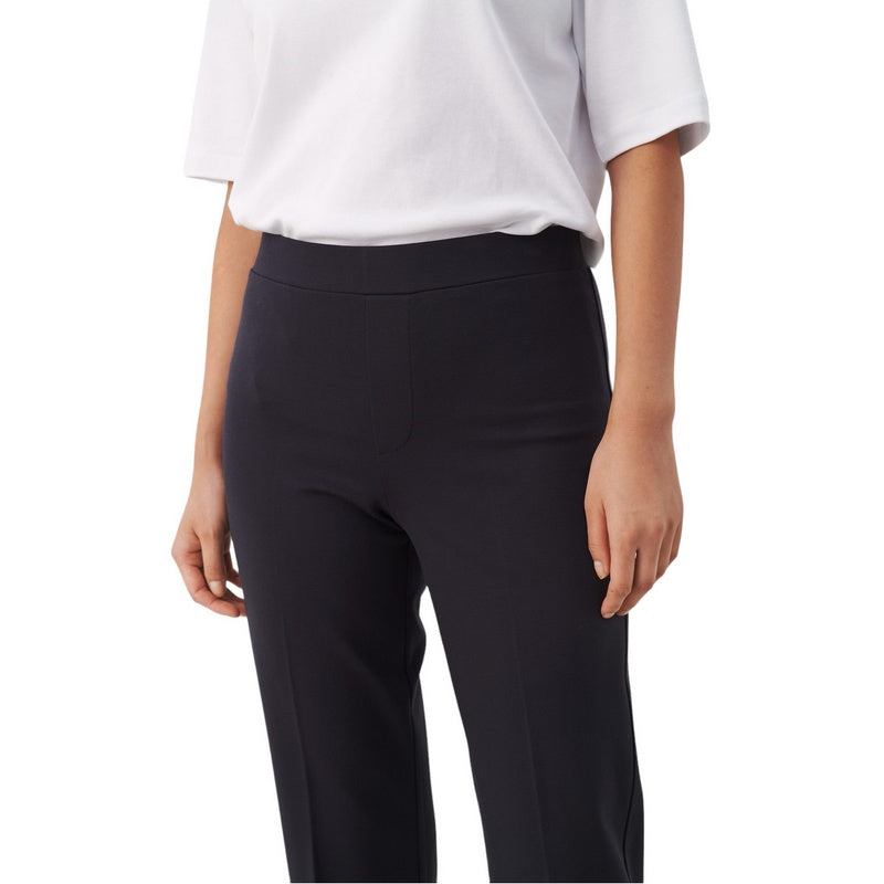 Part Two Clothing Ponta Trousers in Dark Navy 30307388-194013 on model detail