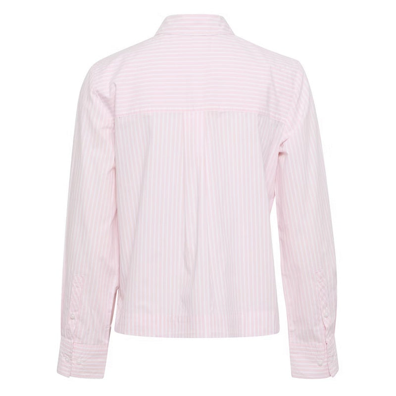 Part Two Clothing Pranvera Cotton Shirt Pink Lotus Stripe rear