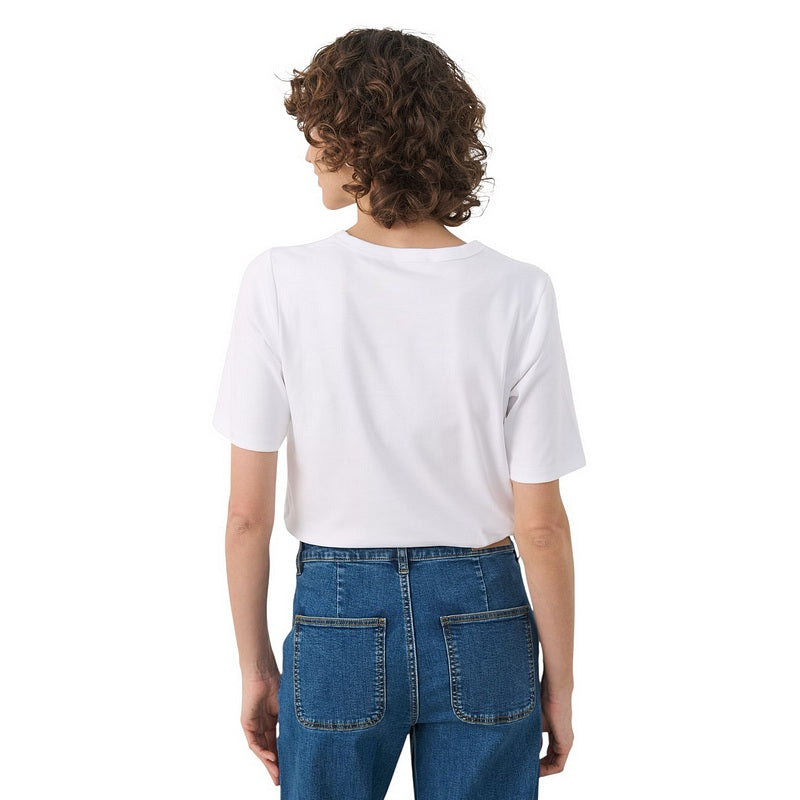 Part Two Clothing Ratana Cotton T-Shirt Bright White 30309870-110601 on model rear