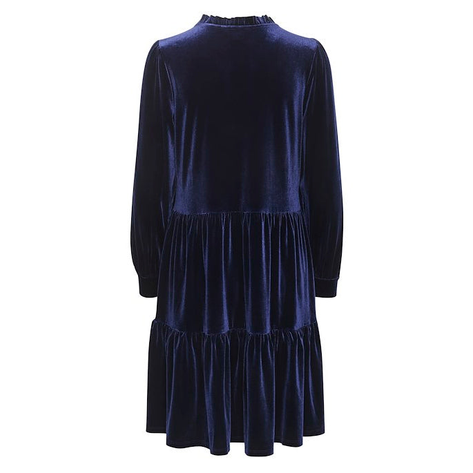 Part Two Clothing Viggase Velvet Dress Midnight Sail 30306576-193851 back
