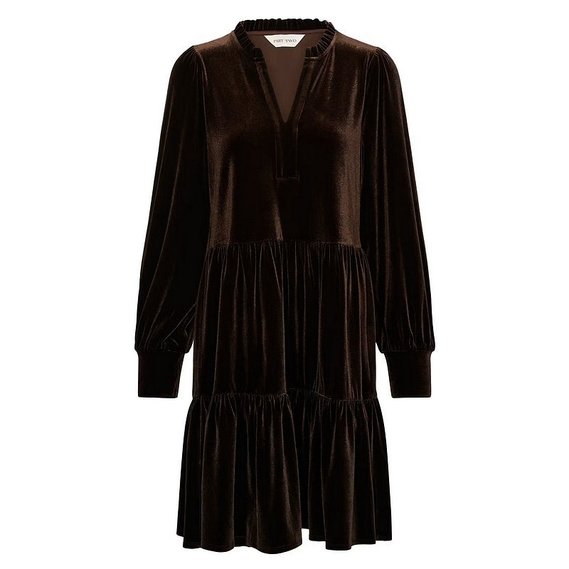 Part Two Clothing Viggase Velvet Dress Mole 30306576-191106 front