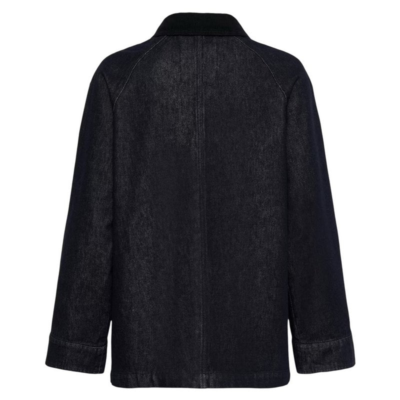 Part Two Clothing Ydun Coat in Rinse Blue Denim 30310240-300159 rear