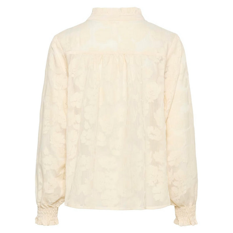 Part Two Zayan Woven Cotton Blouse Whisper White 30310661-304547 rear