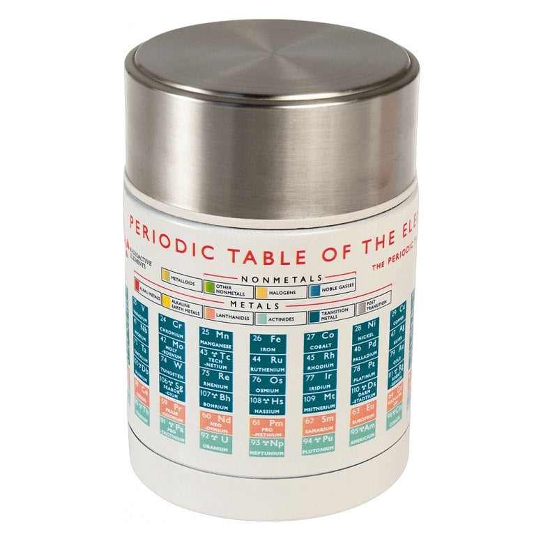 Periodic Table Stainless Steel Food Flask 29674 front