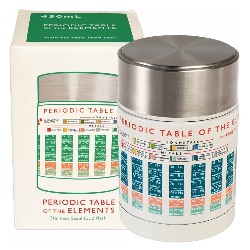 Periodic Table Stainless Steel Food Flask 29674 main