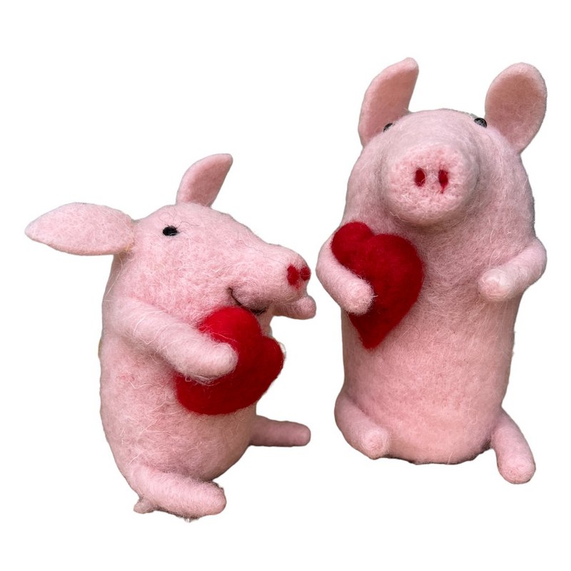 Pink Piggy with Heart selection