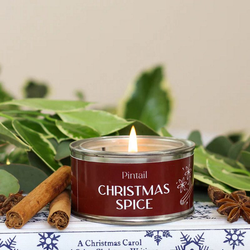 Pintail Candle - Christmas Spice alight