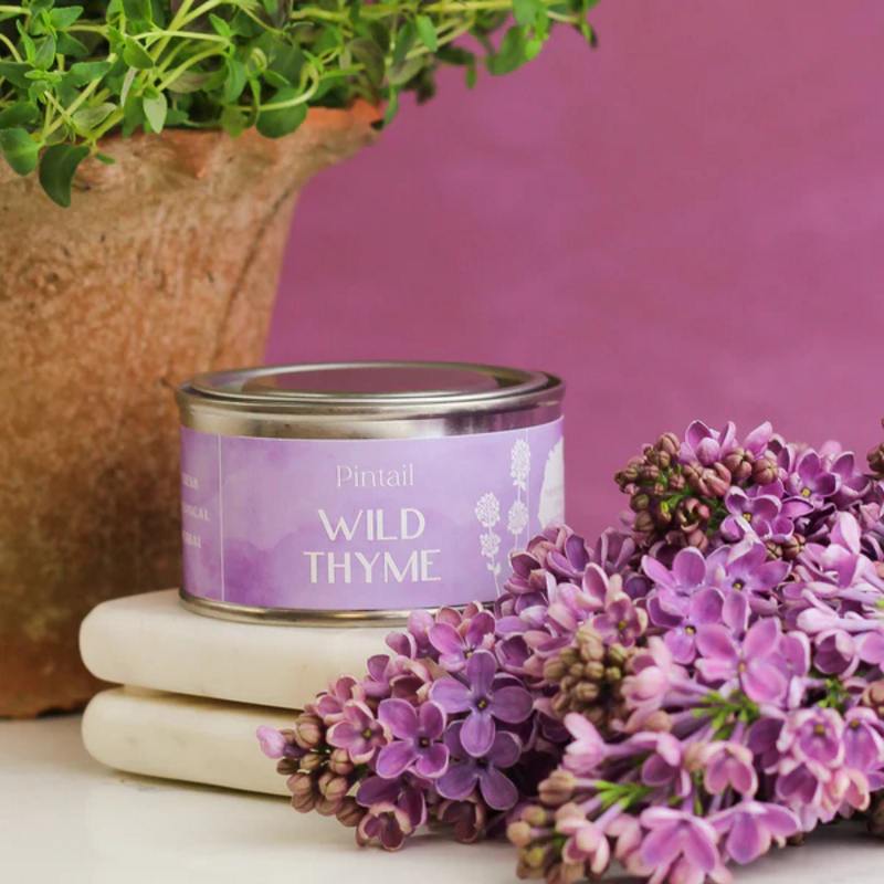 Pintail Candle Wild Thyme Paint Pot Candle lid