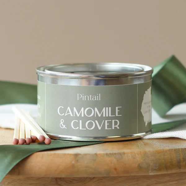 Pintail Paint Pot Candle - Camomile & Clover lifestyle