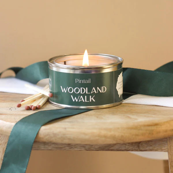 Pintail Paint Pot Candle Woodland Walk lit