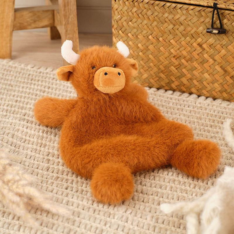 Plush Mini Farm Hugo The Highland Coo Comforter 4MF262 lifestyle