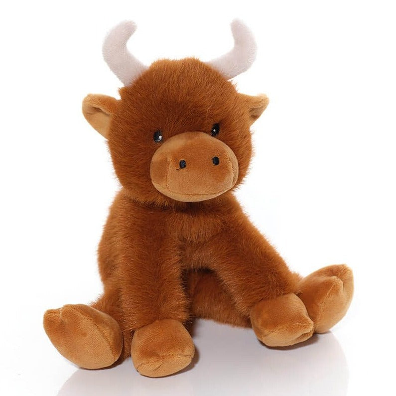 Plush Mini Farm Hugo The Highland Coo Soft Toy 4MF261 main