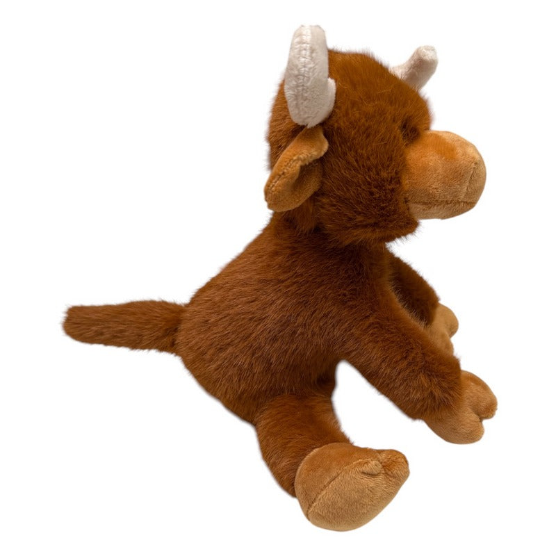 Plush Mini Farm Hugo The Highland Coo Soft Toy 4MF261 side