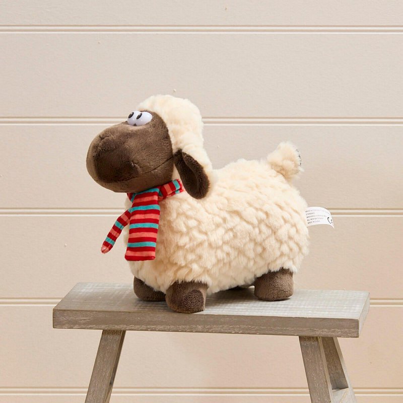 Plush Standing Sheep Soft Toy with Googley Eyes 4SP824 lifestyle