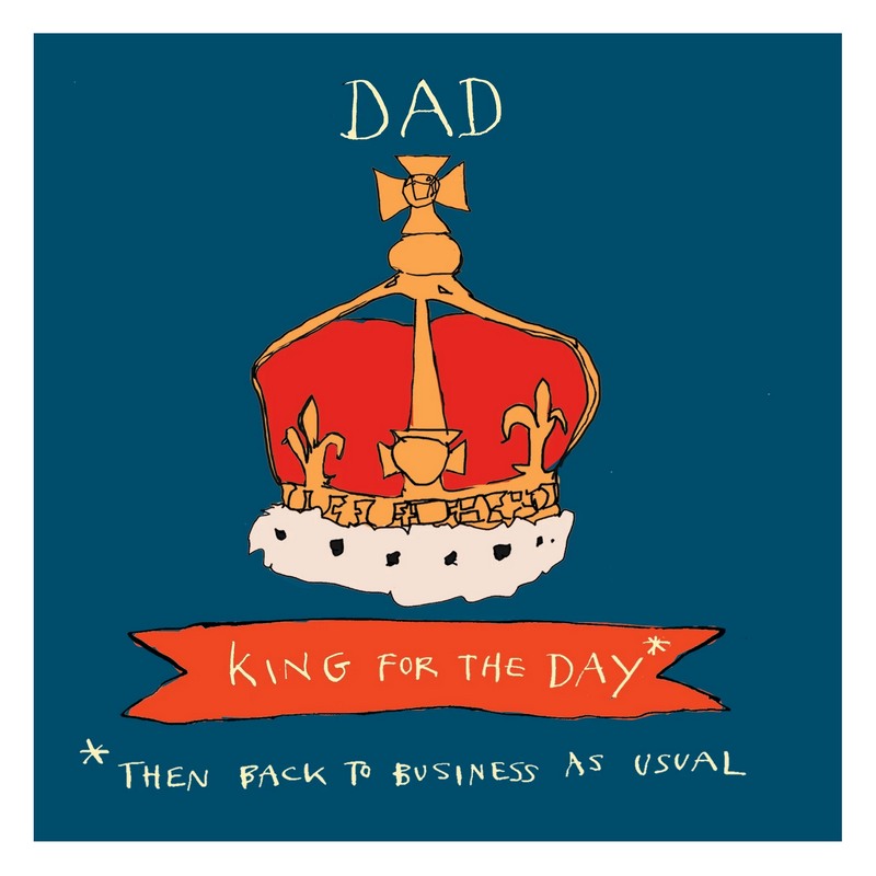 Poet and Painter Birthday Card King For The Day Dad FP3122 front