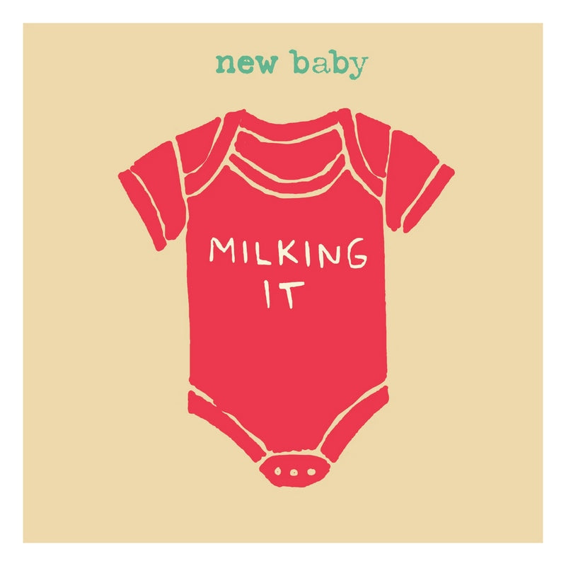 Poet and Painter Milking It New Baby Greetings Card FP3226 main