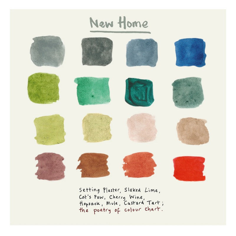 Poet and Painter New Home Poetry of Colour Card FP53 front