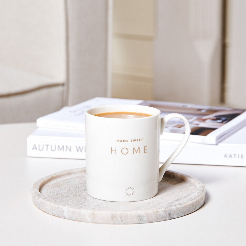 Porcelain Mug Home Sweet Home on table