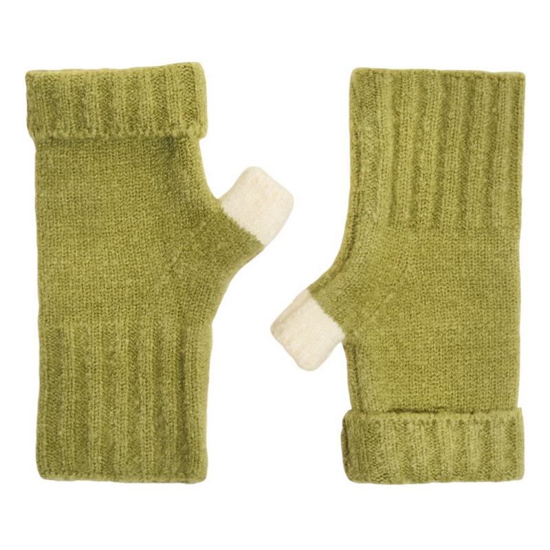 Powder Designs Cassia Wrist Warmers Sage CAS18 main