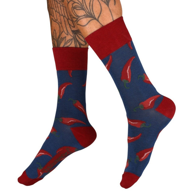 Powder Designs Chillies Men's Socks Blue