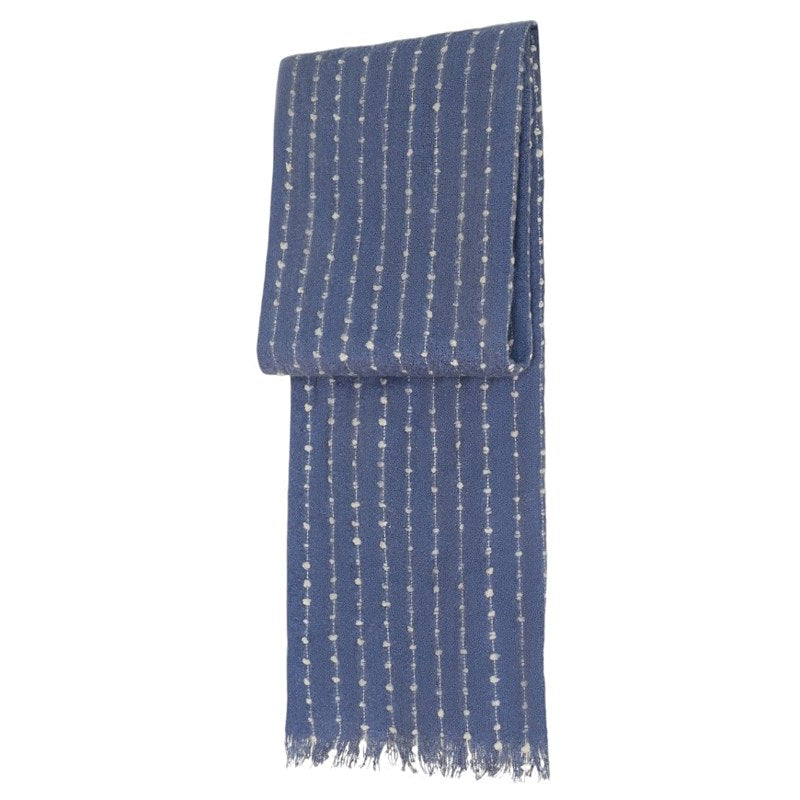 Powder Designs Dakota Cosy Scarf Denim DAK2 folded