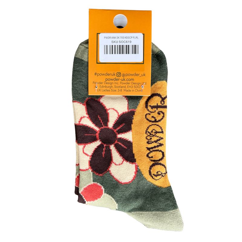 Powder Designs Kaleidoscope Floral Ladies Ankle Socks SOC619 back