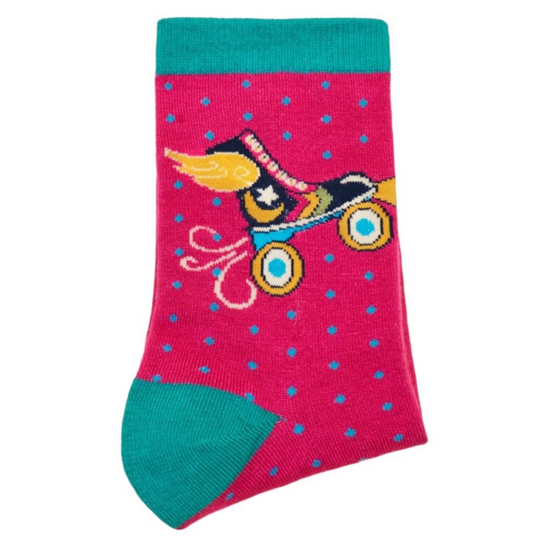 Powder Designs On A Roll Ankle Socks SOC670 folded