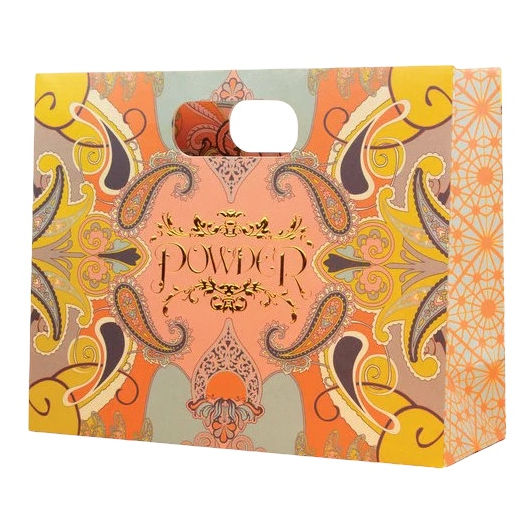 Powder Designs Raya Cosy Scarf Rust and Sage RAY1 packaged