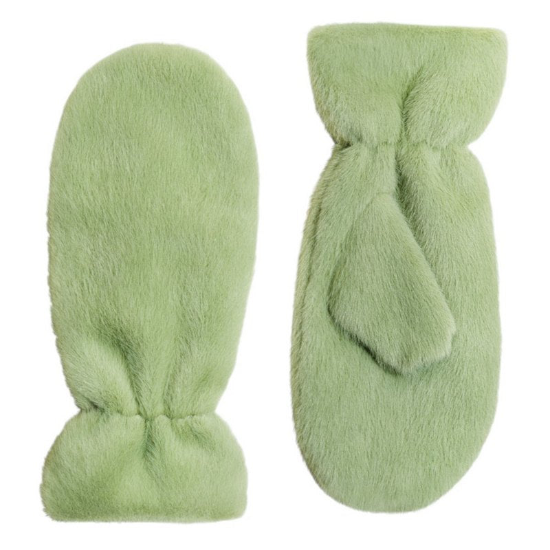 Powder Designs Women's Fluffy Teddy Mittens Sage TED2 main