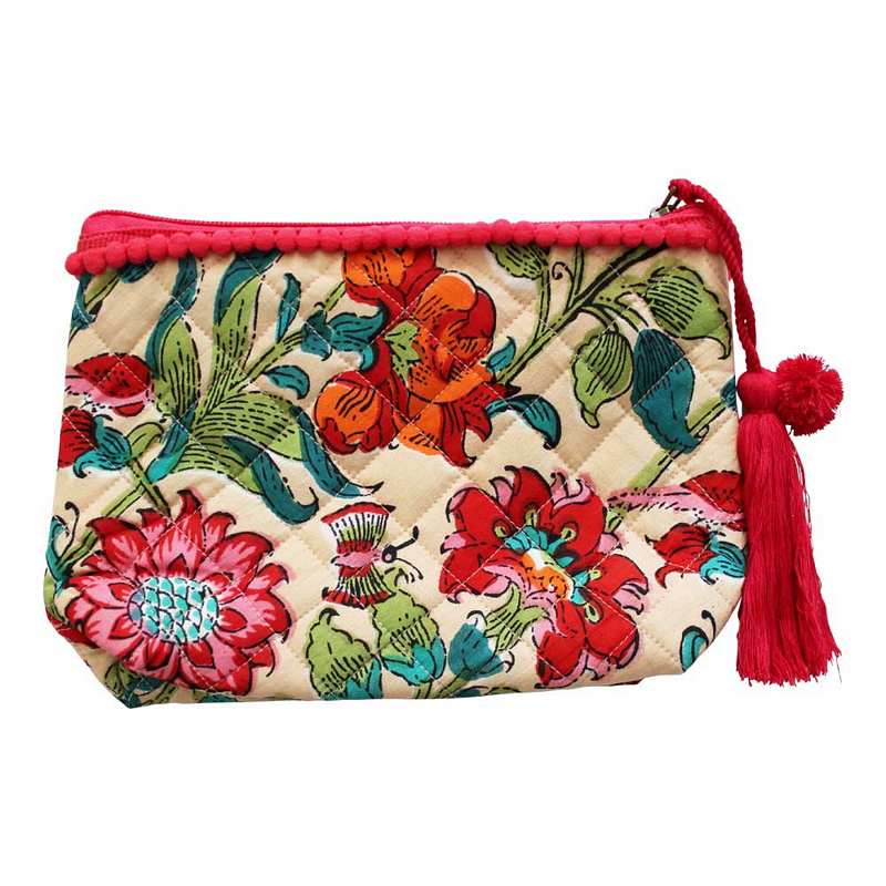Powell Craft Floral Garden Make Up Bag QMB418 main