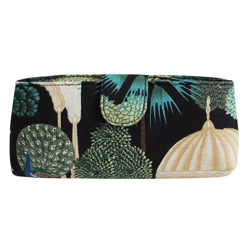 Powell Craft Pagoda Garden Print Padded Glasses Case GC426 front