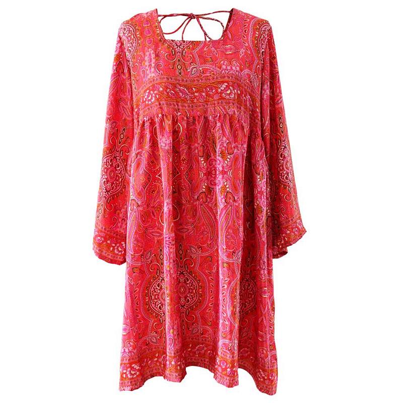 Phoebe Paisley Print Baby Doll Dress One Size