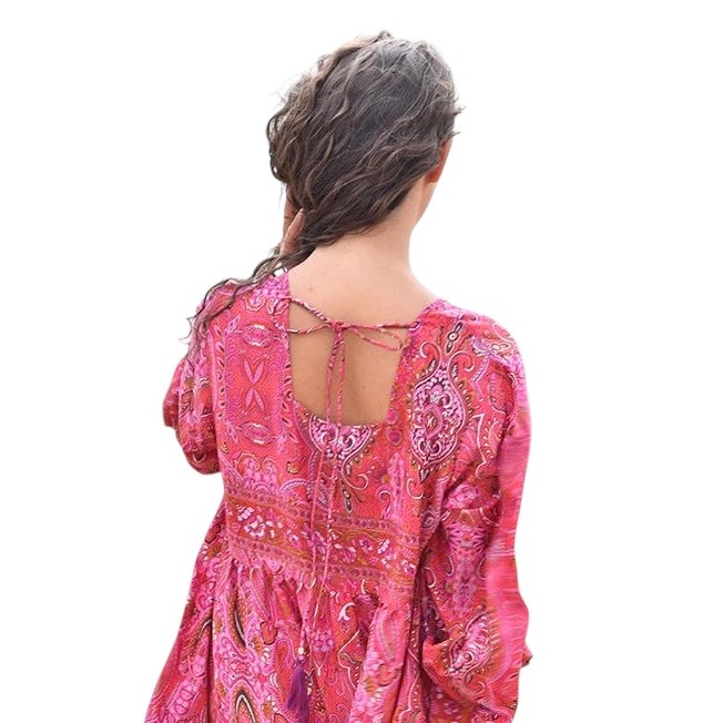 Phoebe Paisley Print Baby Doll Dress One Size