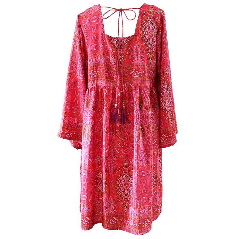 Phoebe Paisley Print Baby Doll Dress One Size