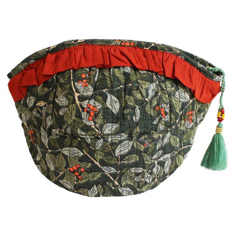 Powell Craft Winter Berry Balloon Wash Bag QWBB427 front