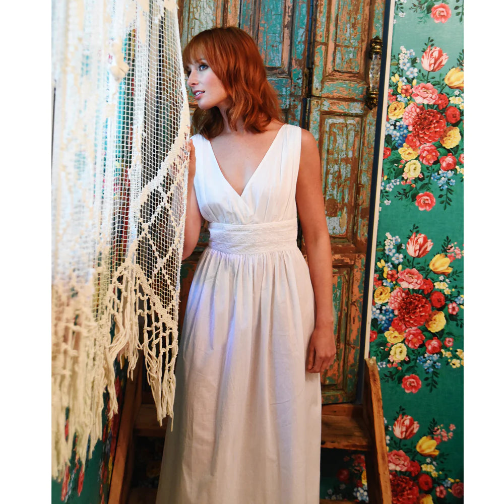 Powell Craft Henrietta Nightdress Lace Waistline SN-27 model