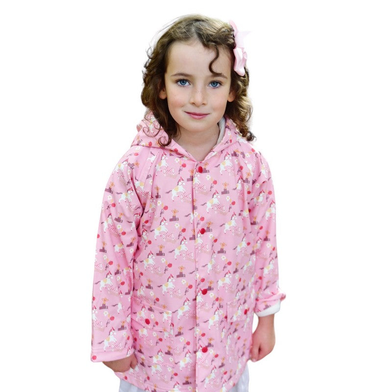 Powell Craft Pony Raincoat RMPO on girl front