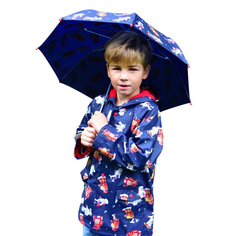Powell Craft Robot Raincoat RMRO on boy front