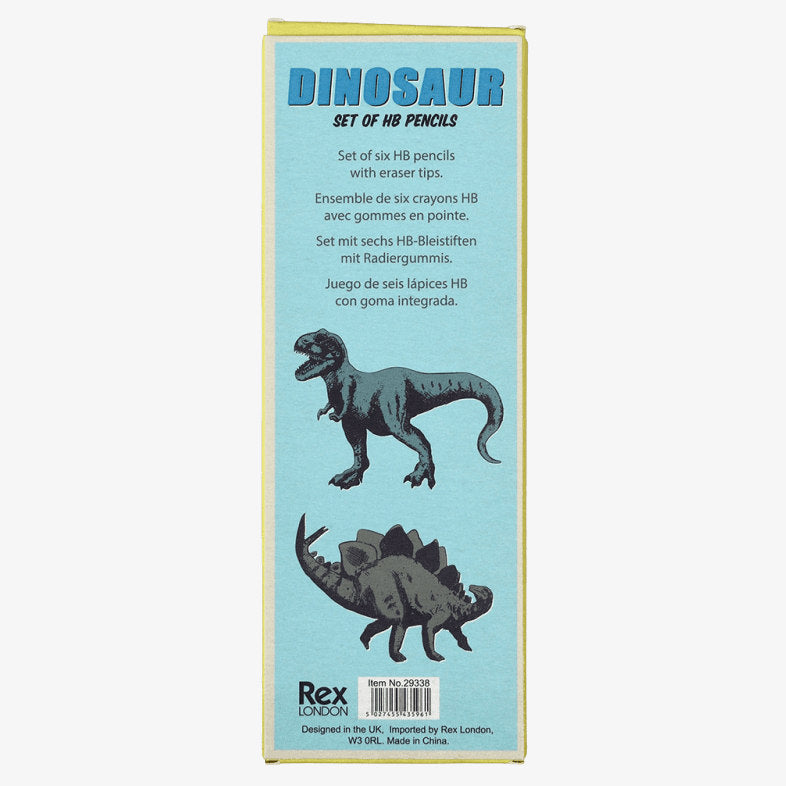 Prehistoric Land Dinosaur HB Pencil Set 29338 back