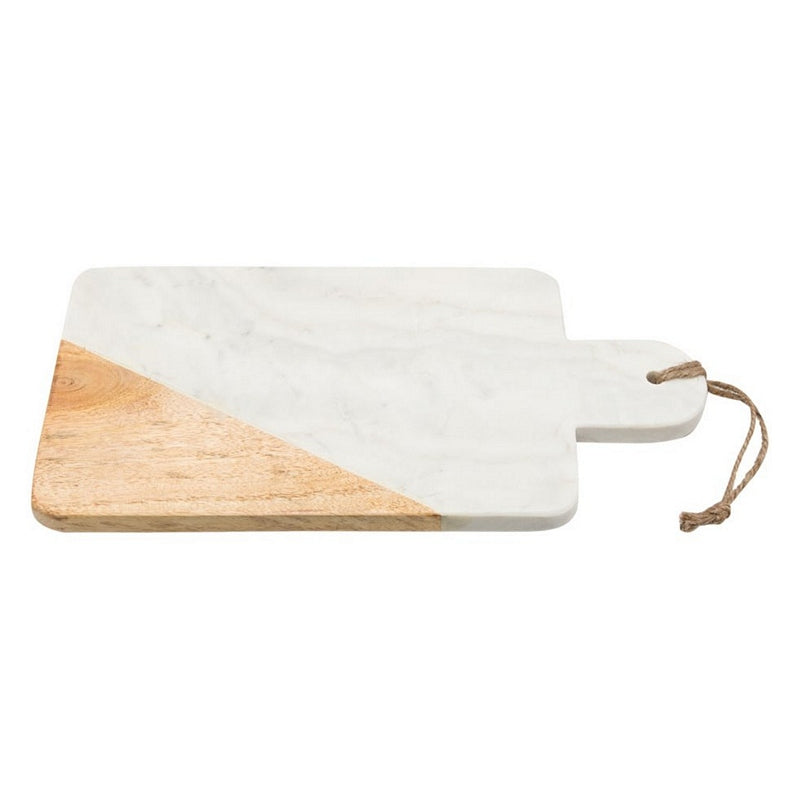 Presentation Board White Marble & Mango Wood 403908K side