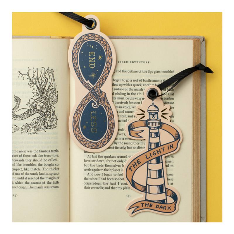 Quirky Bookmarks Lighthouse in book