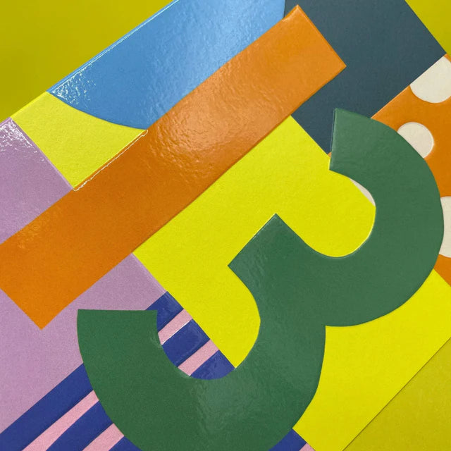 Raspberry Blossom Age 13 Birthday Card NEA08 detail