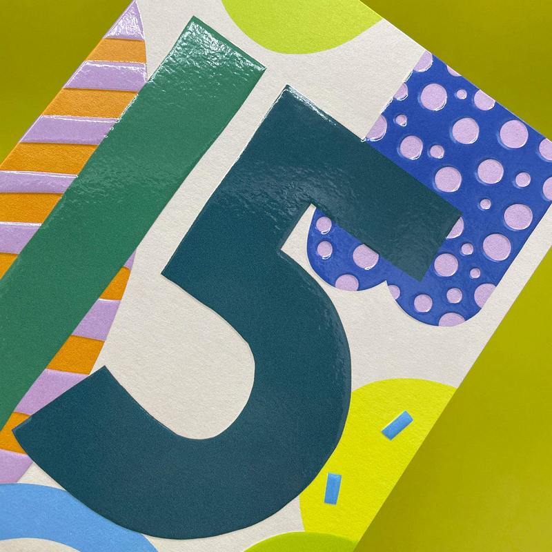 Raspberry Blossom Age 15 Birthday Card NEA10 detail