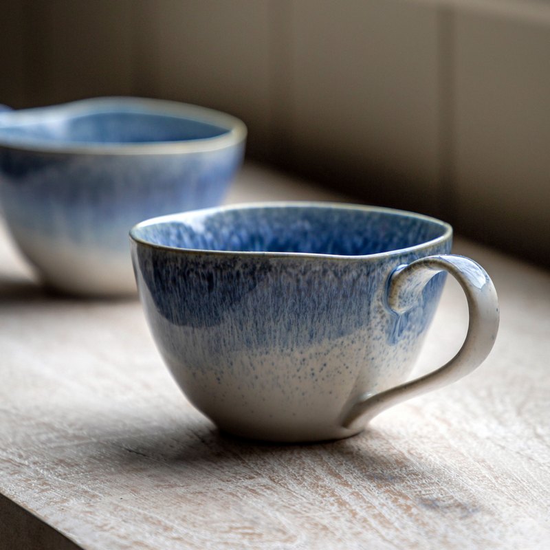 Reactive Organic Mug Ink Blue lifestyle